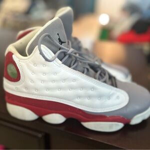 Jordan Kids' Sneakers - White, Gray, and Red